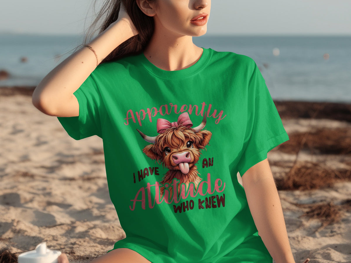 Apparently I Have Attitude Who Knew Graphic Shirt