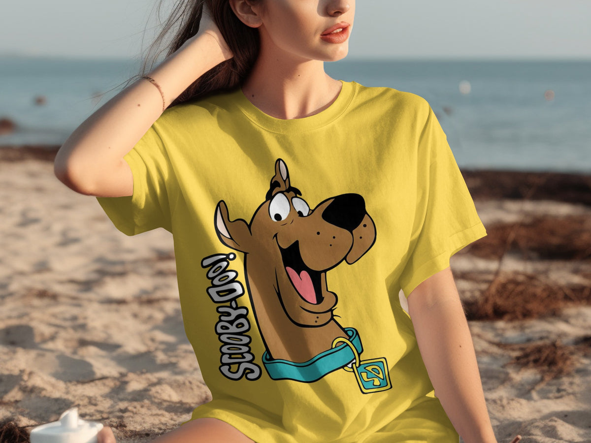 Scooby-Doo Graphic Print Yellow T-Shirt for Casual Wear