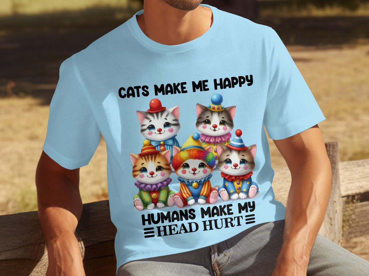 Cats Make Me Happy Humans Make My Head Hurt shirt