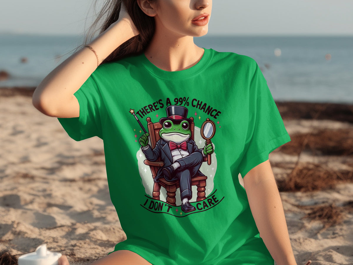 There's a 99% Chance I Don't Care Frog T-shirt
