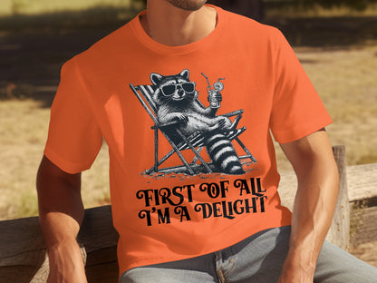 First of All I'm a Delight Casual Graphic Tee
