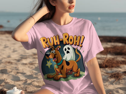 Ruh-Roh Scooby-Doo and Ghost Graphic T-shirt