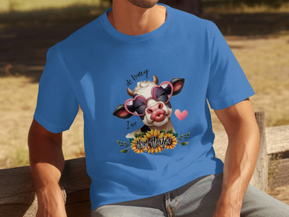 Oh Honey I Am That Heifer Cute Cow Sunflowers Shirt