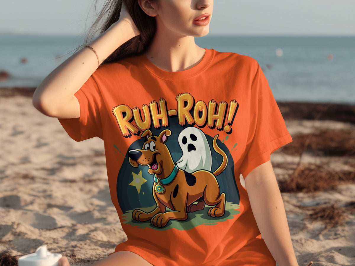 Scooby Doo Ruh-Roh Cartoon Graphic T-Shirt Design