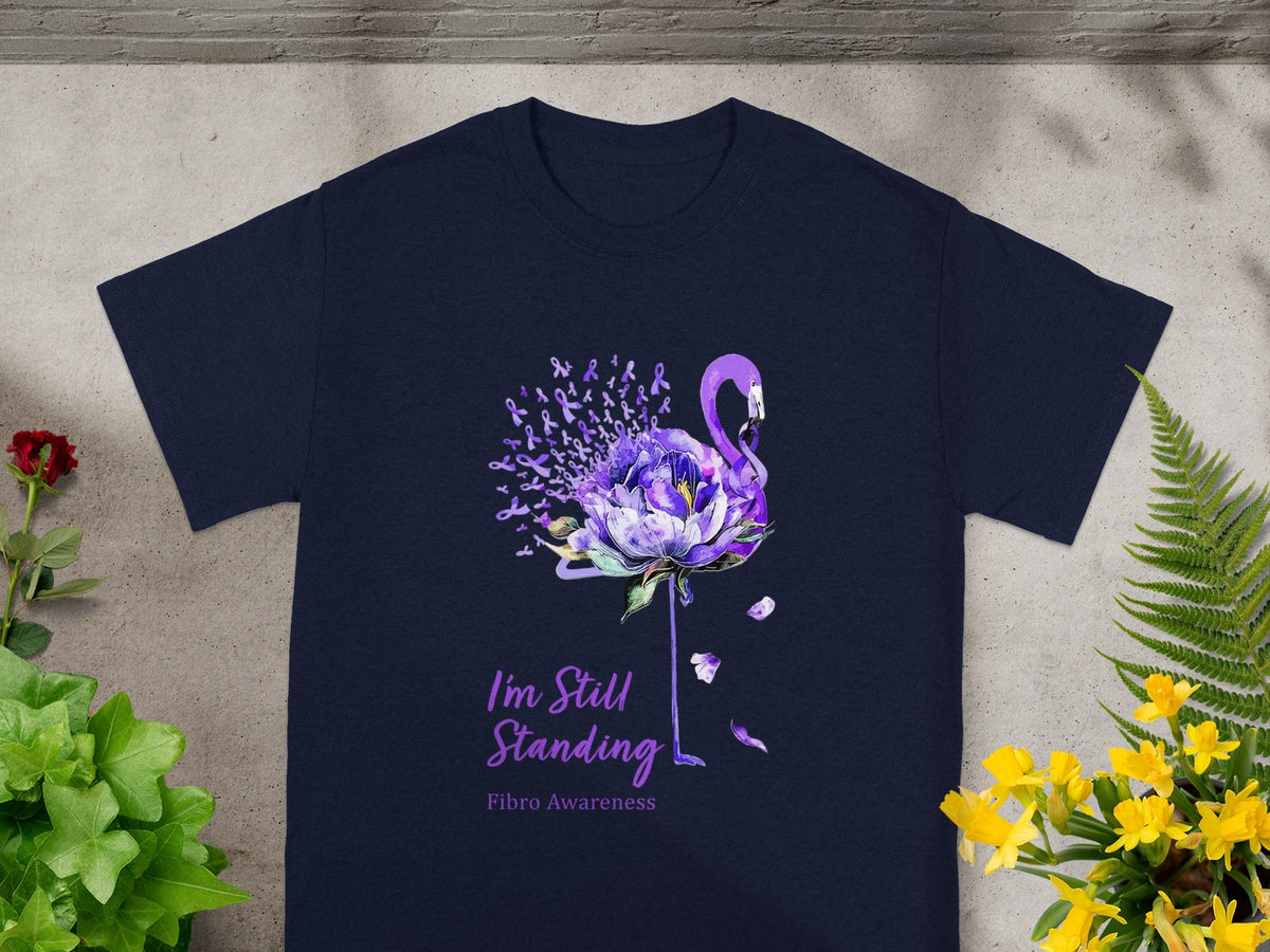 I'm Still Standing Fibro Awareness Flamingo Shirt