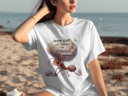 With God All Things Are Possible Matthew 19:26 shirt