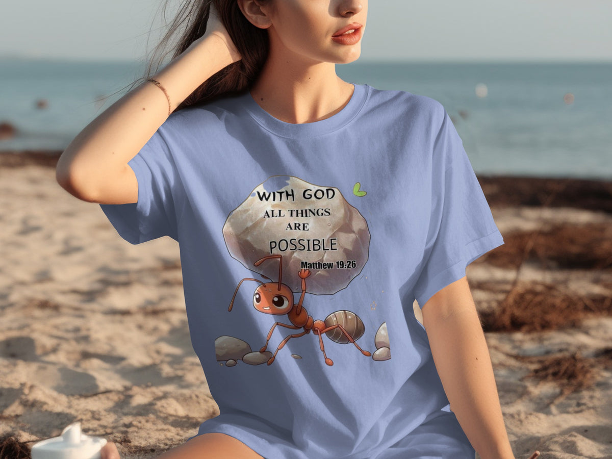 With God All Things Are Possible Matthew 19:26 shirt