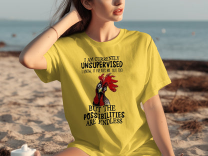 Unsupervised Freaks Me Out Possibilities Are Endless Shirt