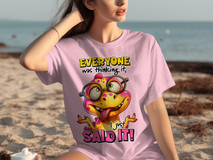 Funny Frog Everyone Was Thinking It I Just Said It T-Shirt