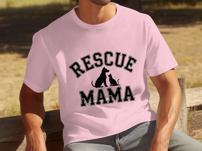 Rescue Mama Graphic Tee for Animal Lovers