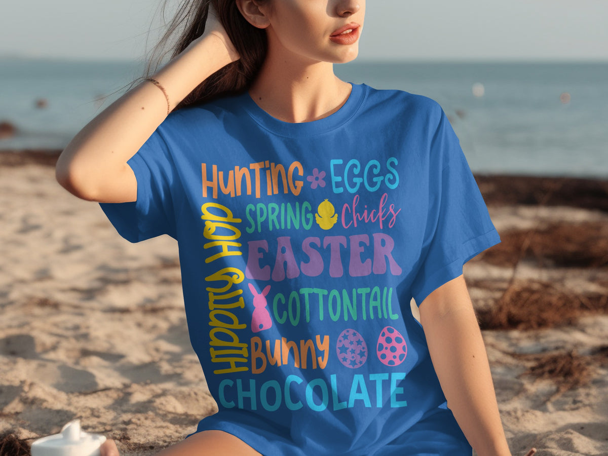 Fun Easter Chicks Bunny Chocolate Hunt T-Shirt