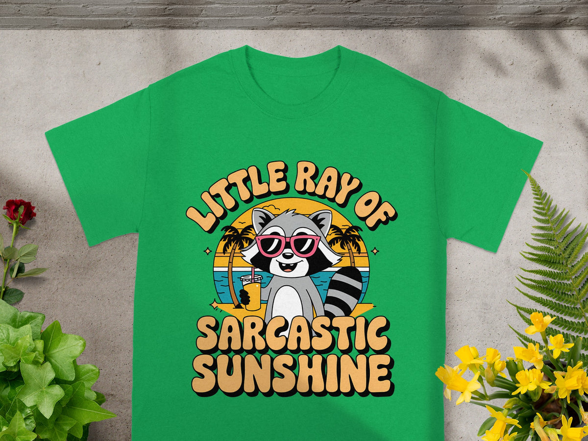 Little Ray of Sarcastic Sunshine Raccoon Tee