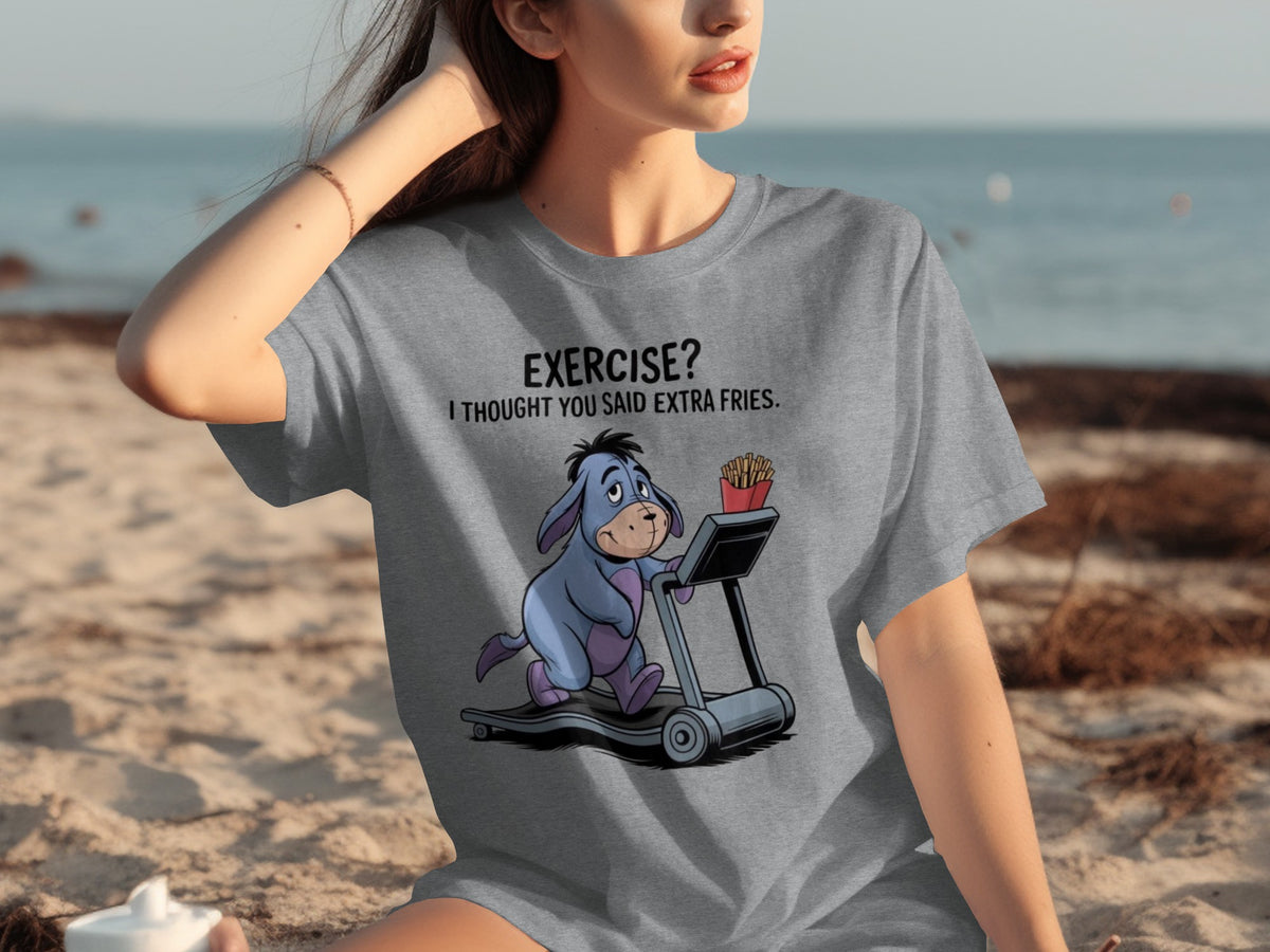 Exercise I Thought You Said Extra Fries Graphic T-shirt