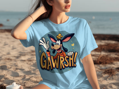GAWRSH Character Graphic Tee Beachwear Casual