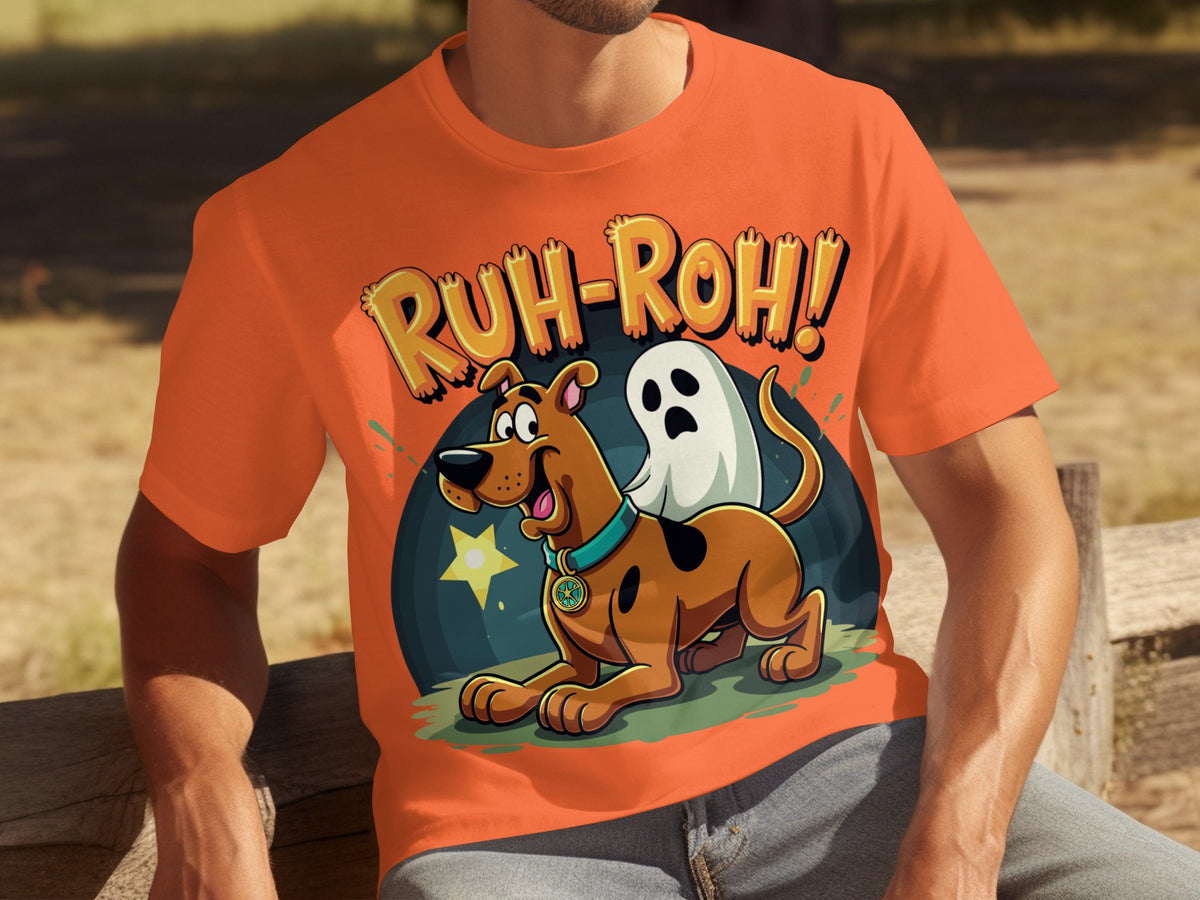 Ruh-Roh Scooby-Doo and Ghost Graphic T-Shirt