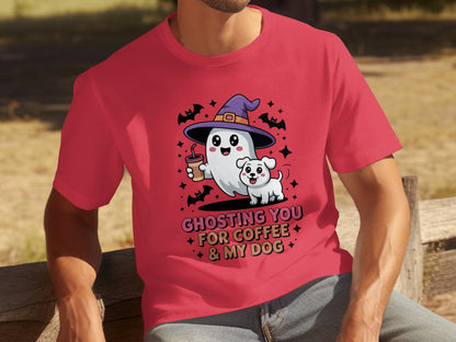 Ghosting You for Coffee and My Dog Halloween Shirt