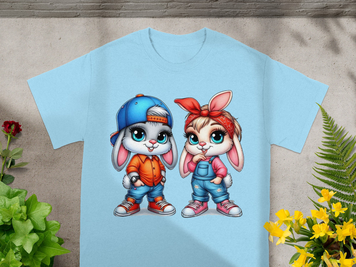 Baby Bugs and Babs Playful Street Style Bunny Duo T-Shirt