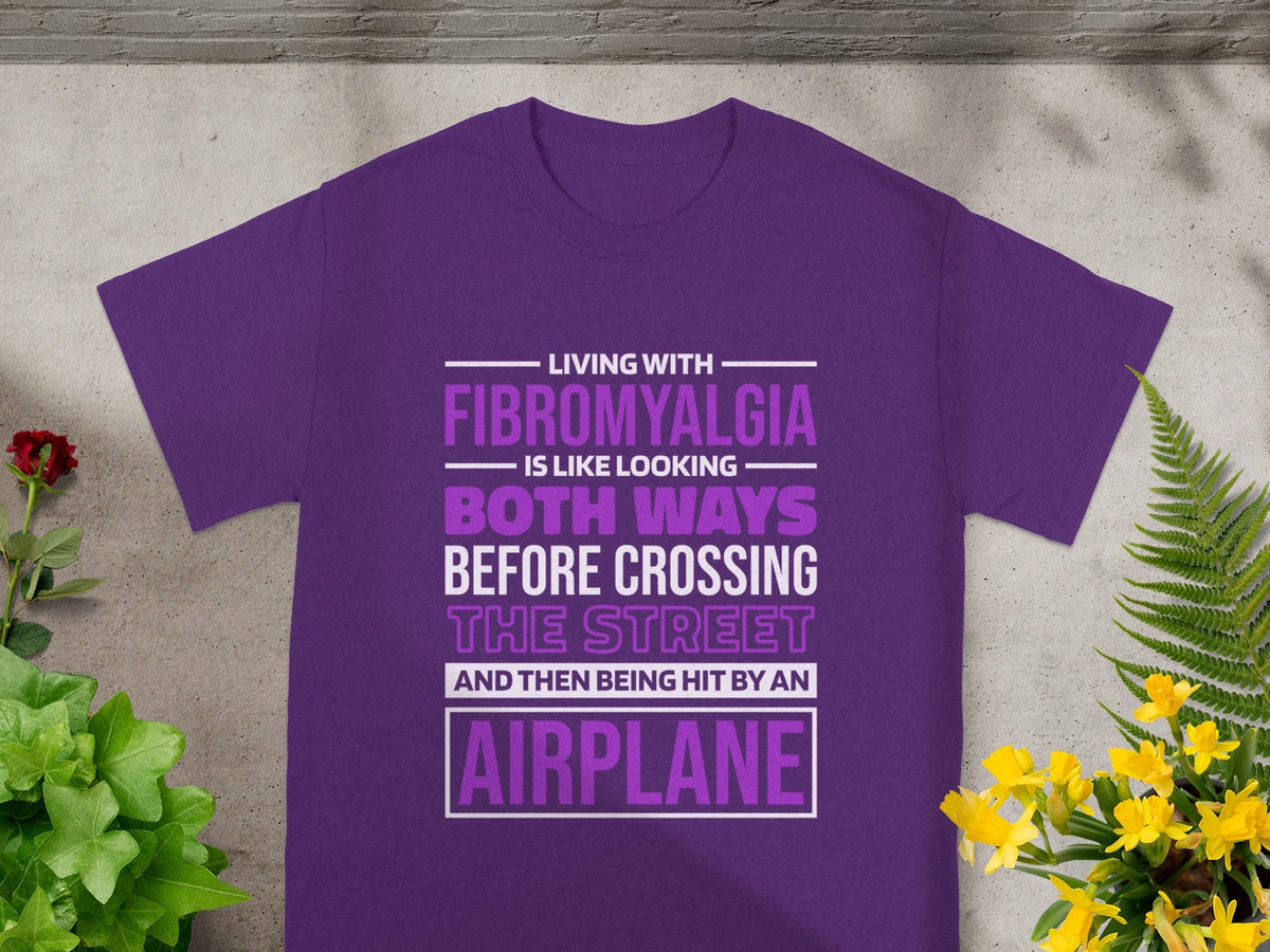Living with Fibromyalgia Airplane Impact T-Shirt