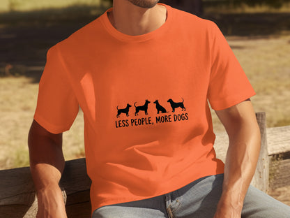 Less People More Dogs Funny Animal Lover T-shirt