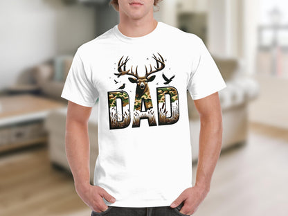 Dad Deer Hunting Camouflage Design T-Shirt
