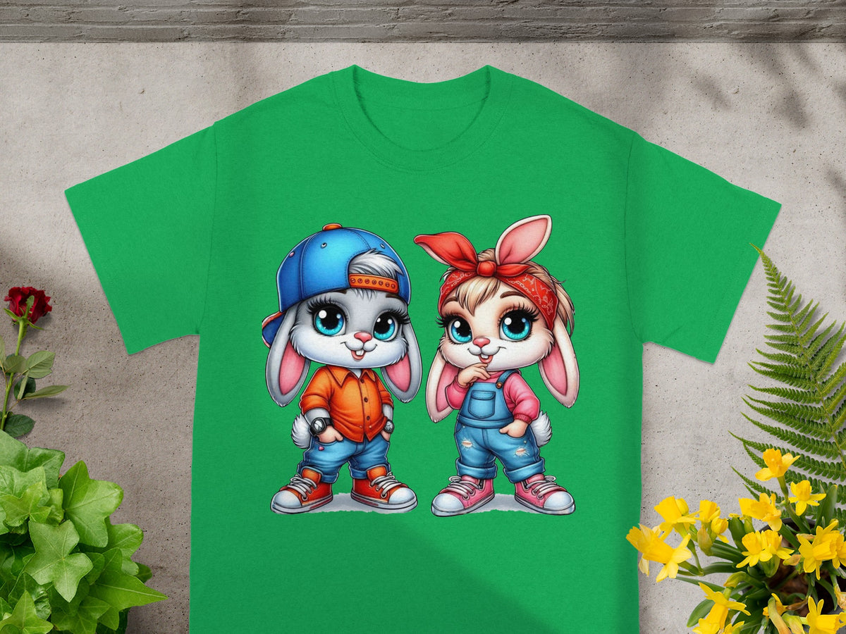 Baby Bugs and Babs Playful Street Style Bunny Duo T-Shirt