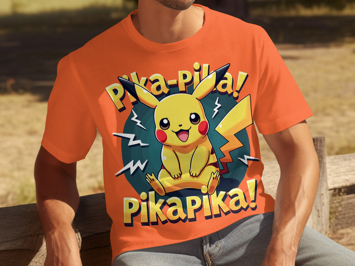 Pikachu Pika Pika Graphic Tee Perfect for Summer