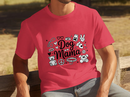 Dog Mama Cute and Fun Graphic T-shirt for Proud Pet Lovers