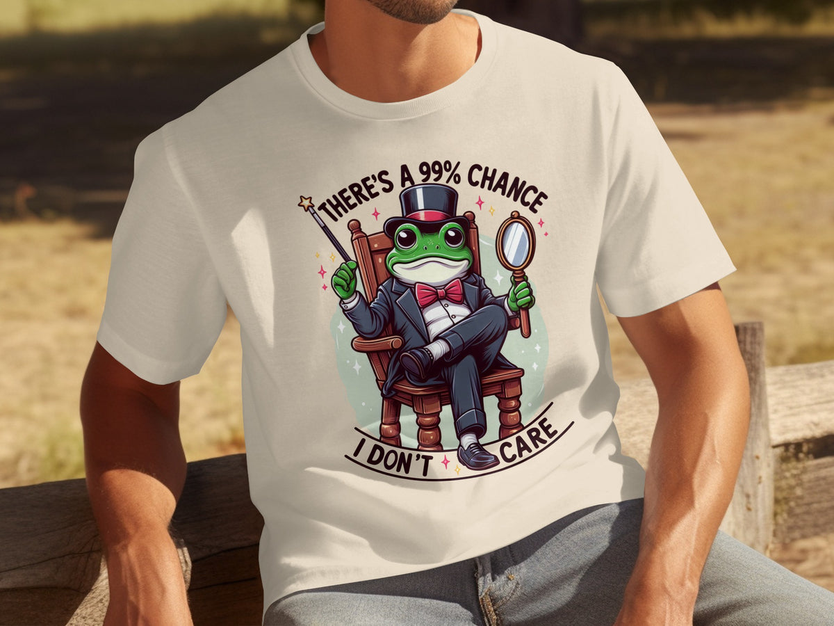 There's a 99% Chance I Don't Care Frog Shirt