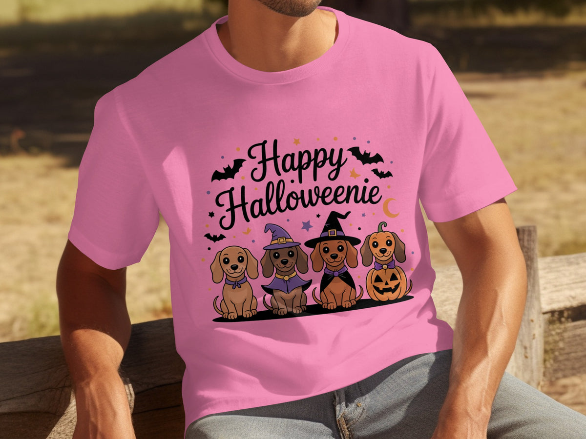 Happy Halloweenie Dachshund Dog Costume T-Shirt