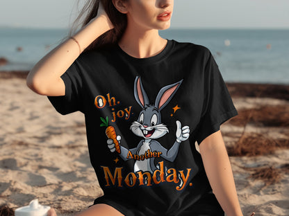 Oh Joy Another Monday Funny Cartoon Character T-shirt