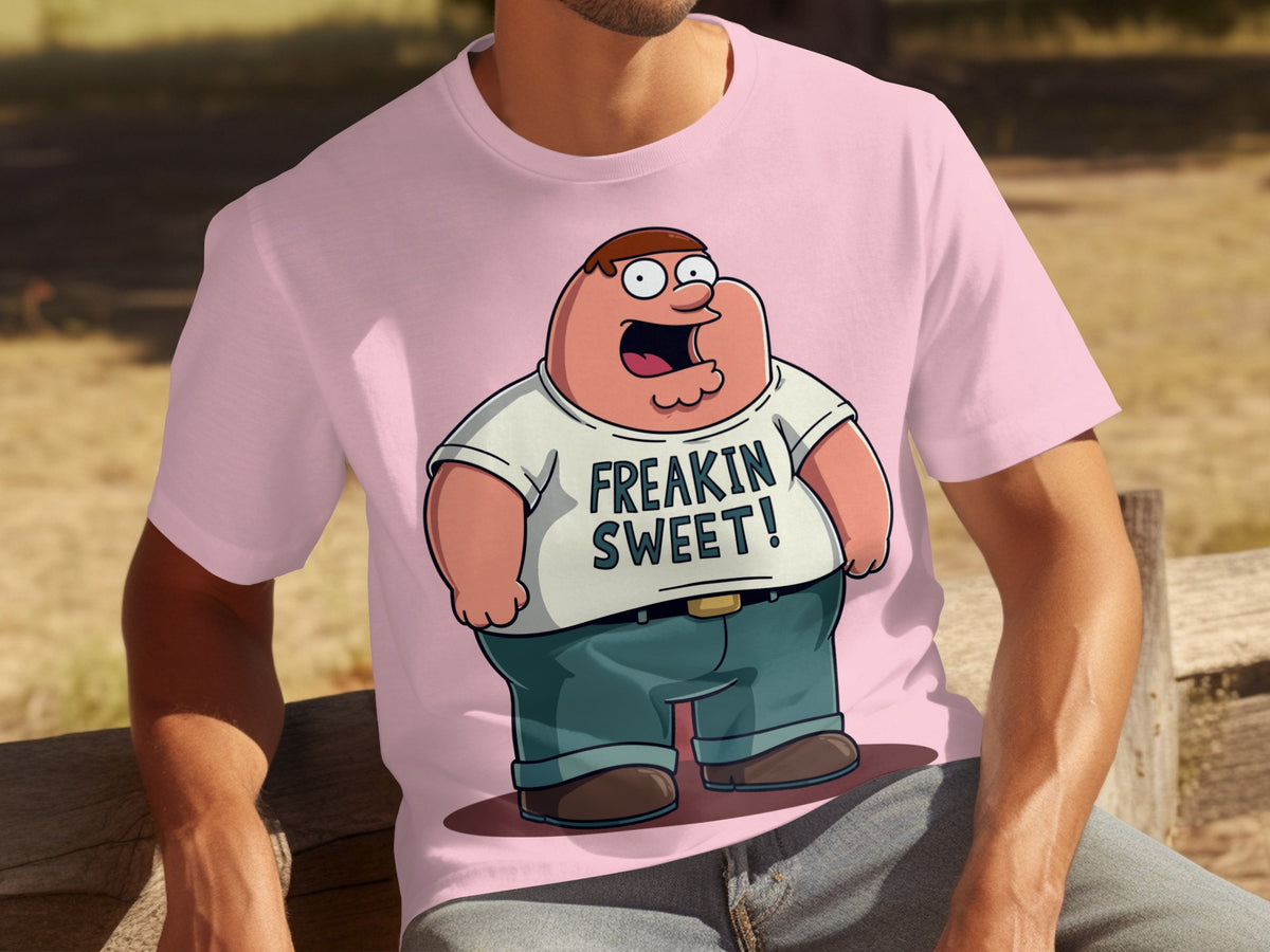 Freakin Sweet Cartoon Character Graphic T-Shirt