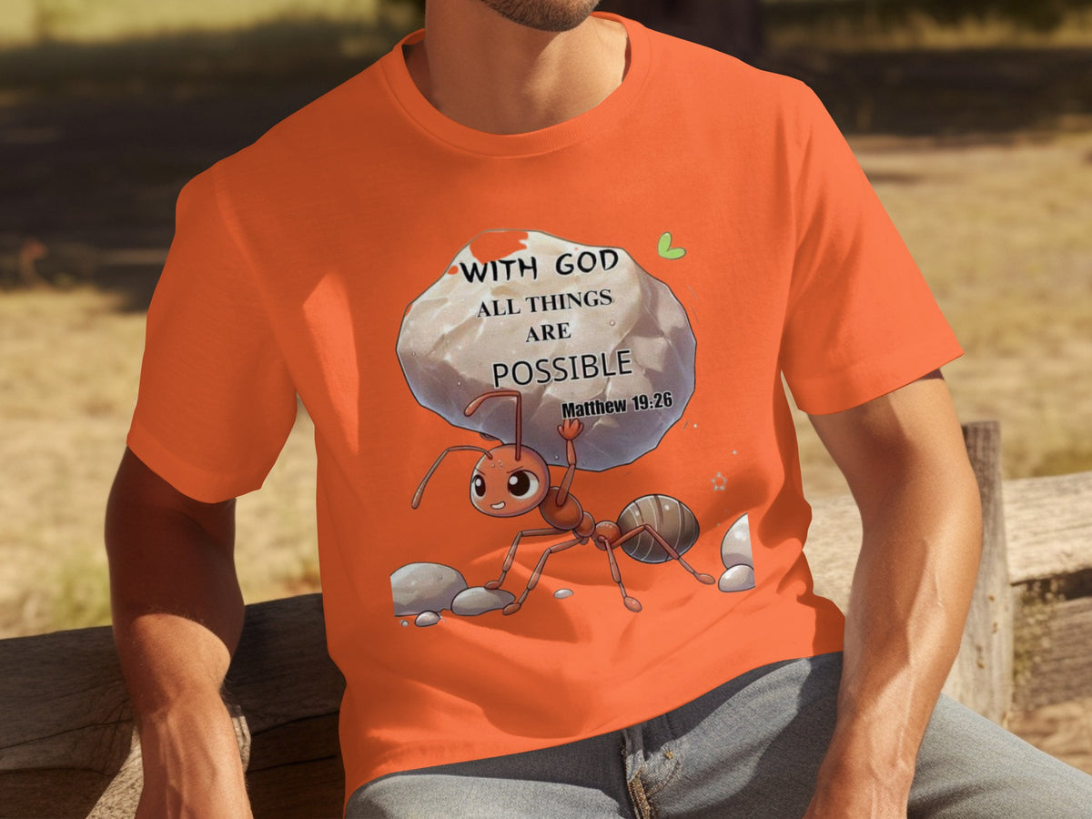 With God All Things Are Possible Matthew 19:26 T-Shirt