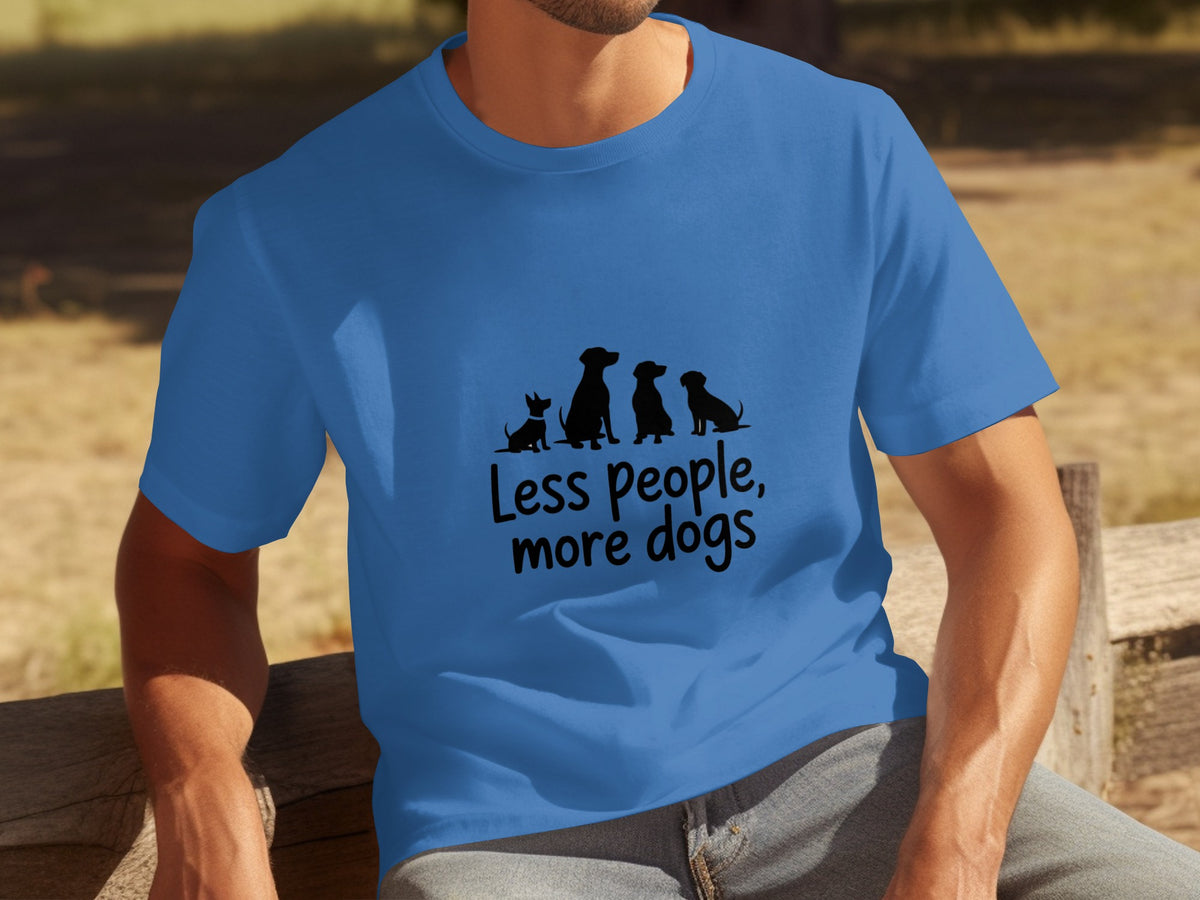 Less People More Dogs Graphic T-shirt