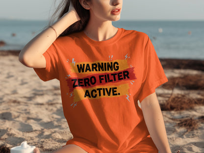 Warning Zero Filter Active Graphic Tee