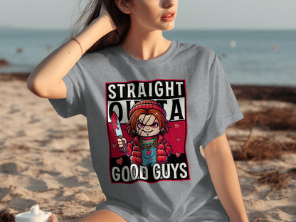 Straight Outta Good Guys Chucky Theme Tee