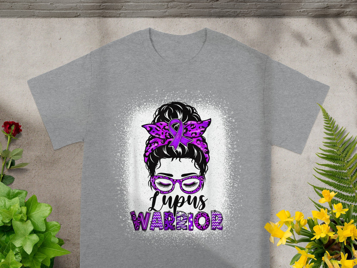 Stylish Lupus Warrior Graphic T-Shirt for Awareness