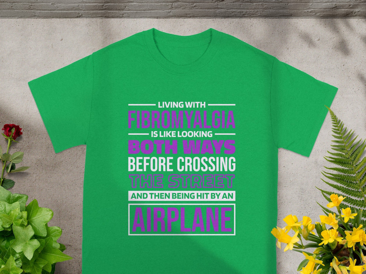 Living With Fibromyalgia Airplane Impact T-Shirt