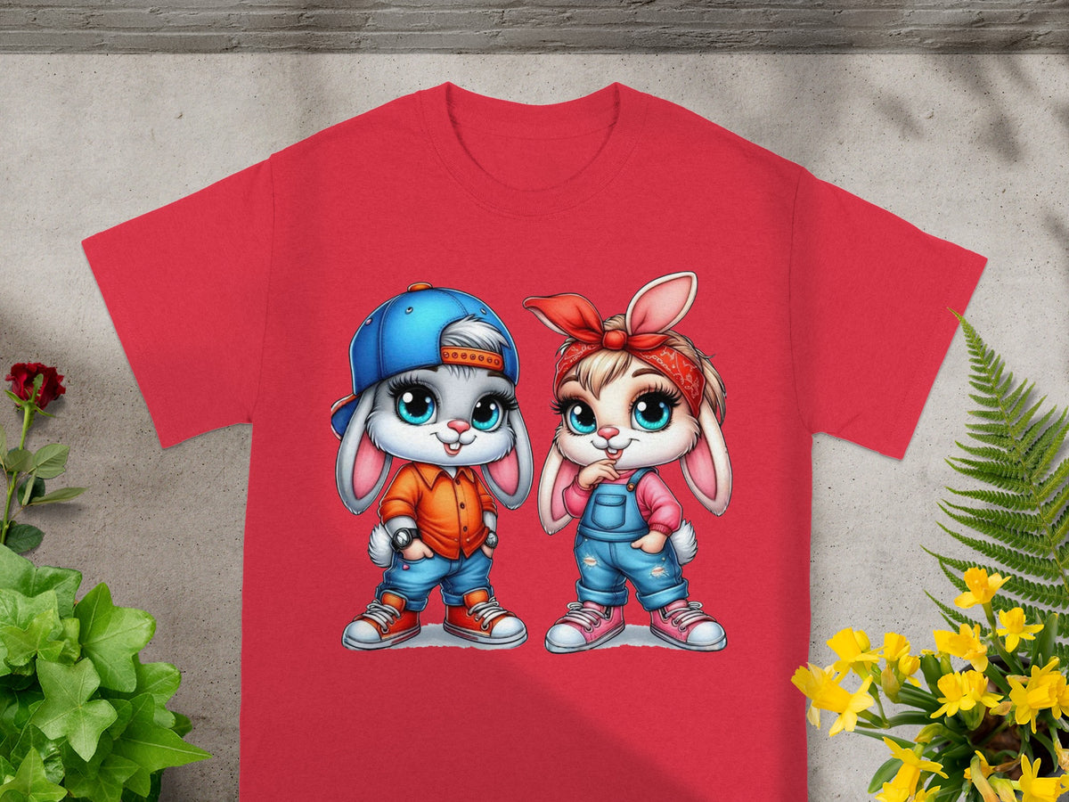 Baby Bugs and Babs Playful Street Style Bunny Duo T-Shirt