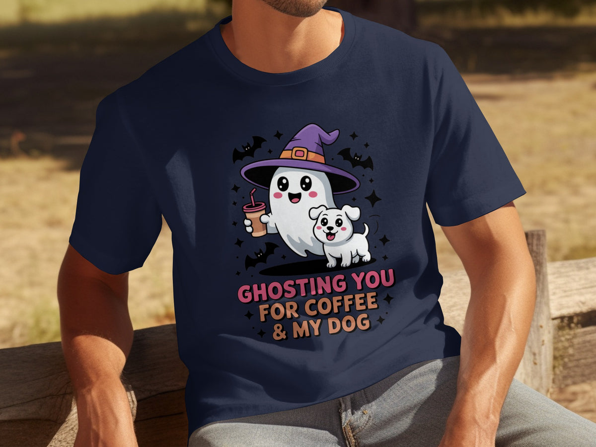Ghosting You for Coffee and My Dog Halloween Shirt