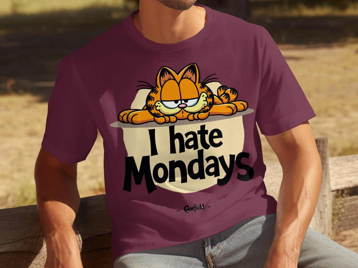I Hate Mondays Garfield T-shirt for Comic Strip Fans