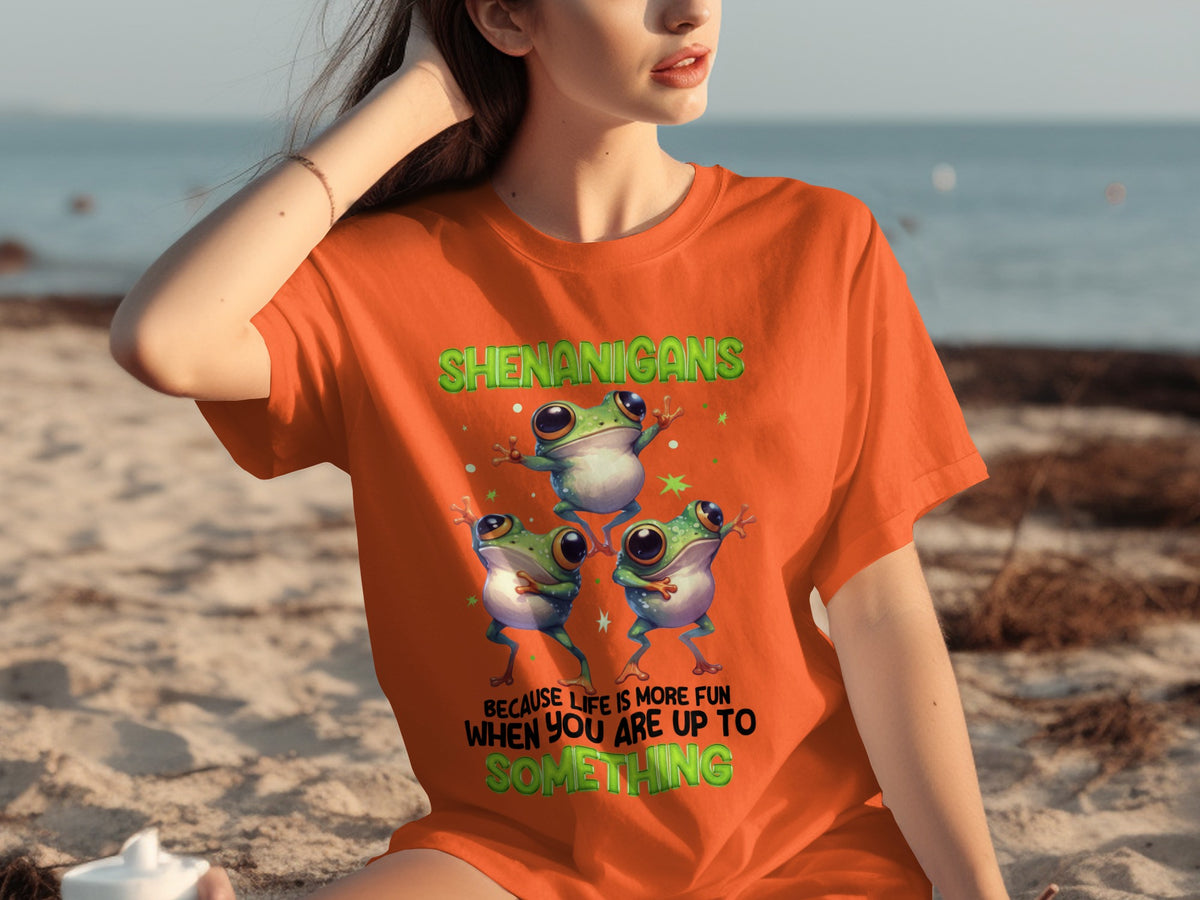 Shenanigans Frog Life More Fun Shirt