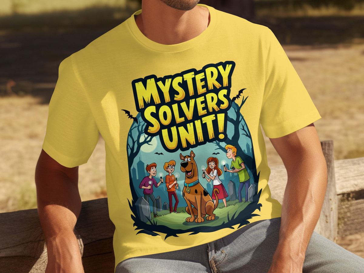 Mystery Solvers Unit Graphic Tee Shirt for Adults