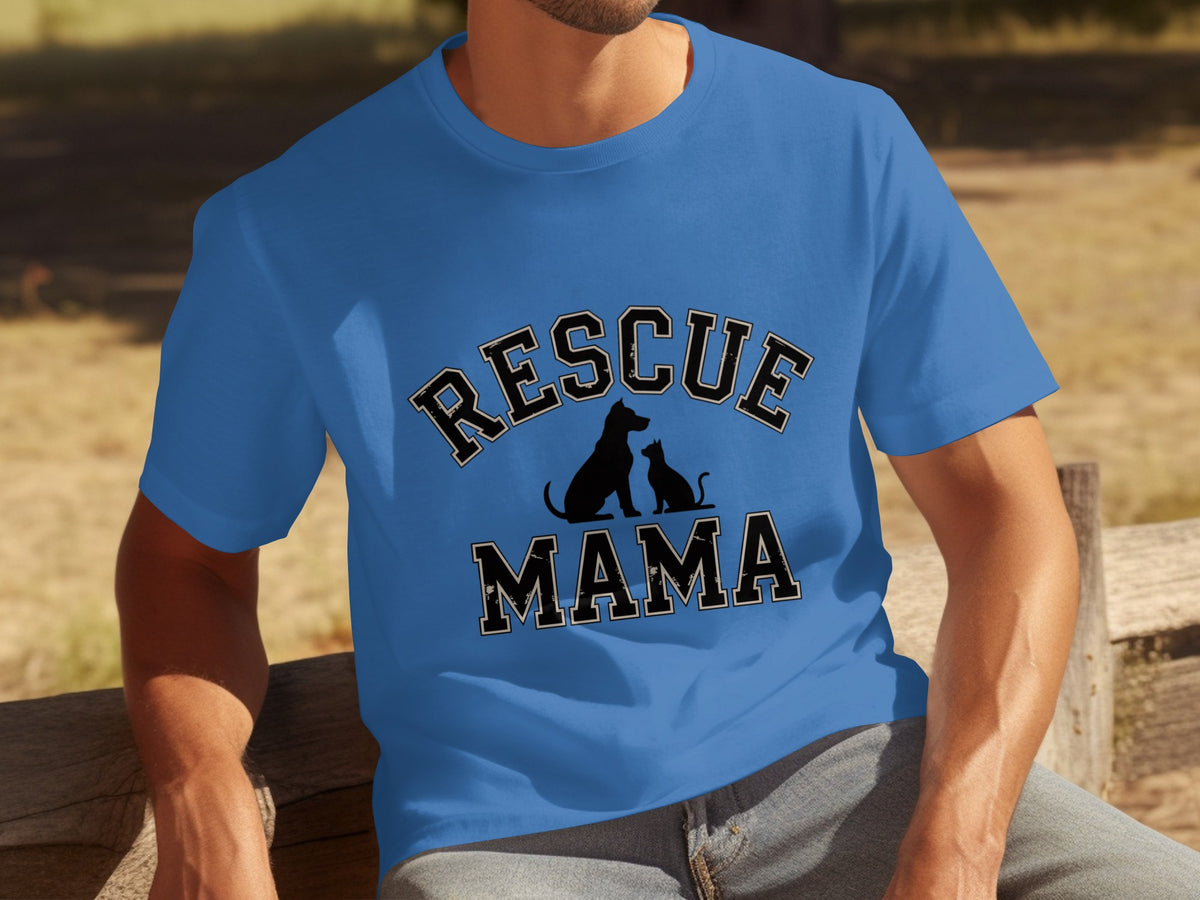 Rescue Mama Graphic Tee For Pet Lovers