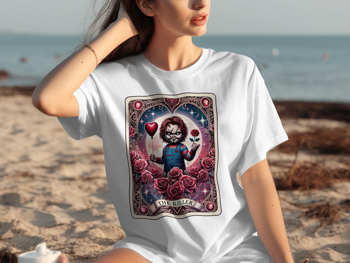The Killer Custom Graphic Art T-shirt for Horror Fans
