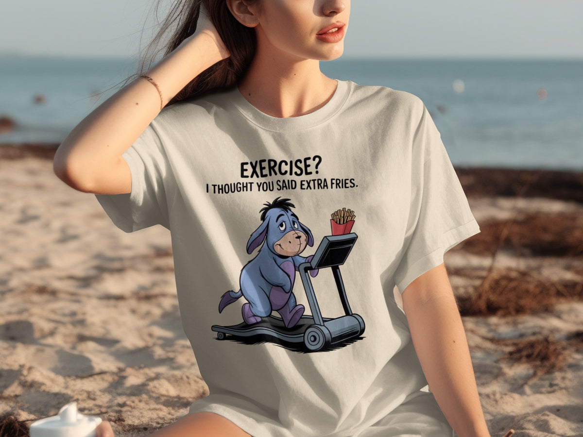 Exercise I Thought You Said Extra Fries Funny Shirt