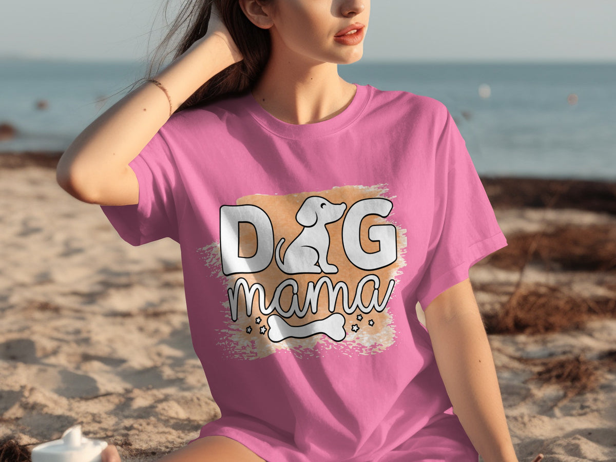 Dog Mama Graphic T-Shirt Perfect for Dog Lovers