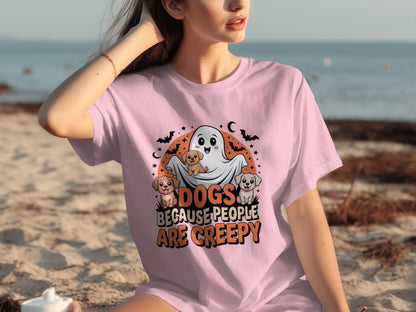 Dogs Because People Are Creepy Halloween T-shirt