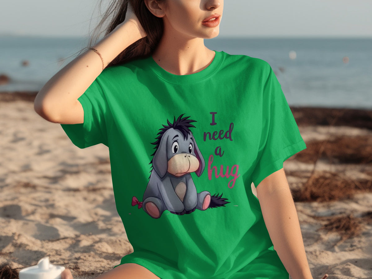 I Need a Hug Eeyore Graphic T-Shirt for All Ages