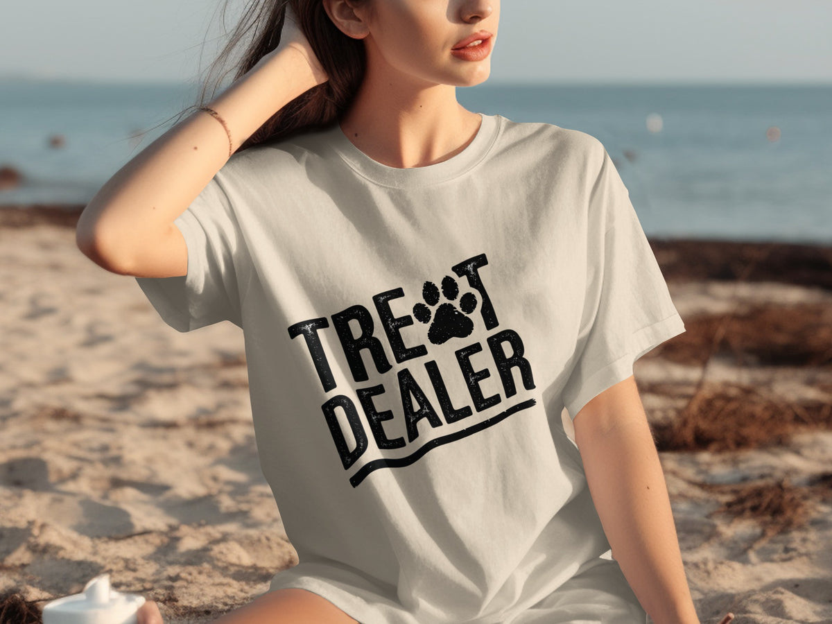 Treat Dealer Paw Print T-Shirt for Dog Lovers Apparel