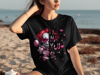 I'll Make You Smile Cute Clown Graphic T-shirt